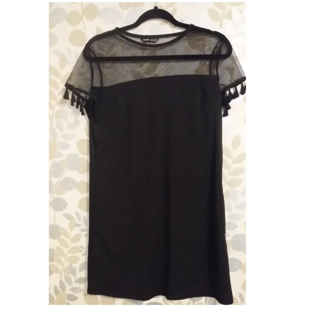 New Black Mini Dress Sz M \ US 6 \ EU 38